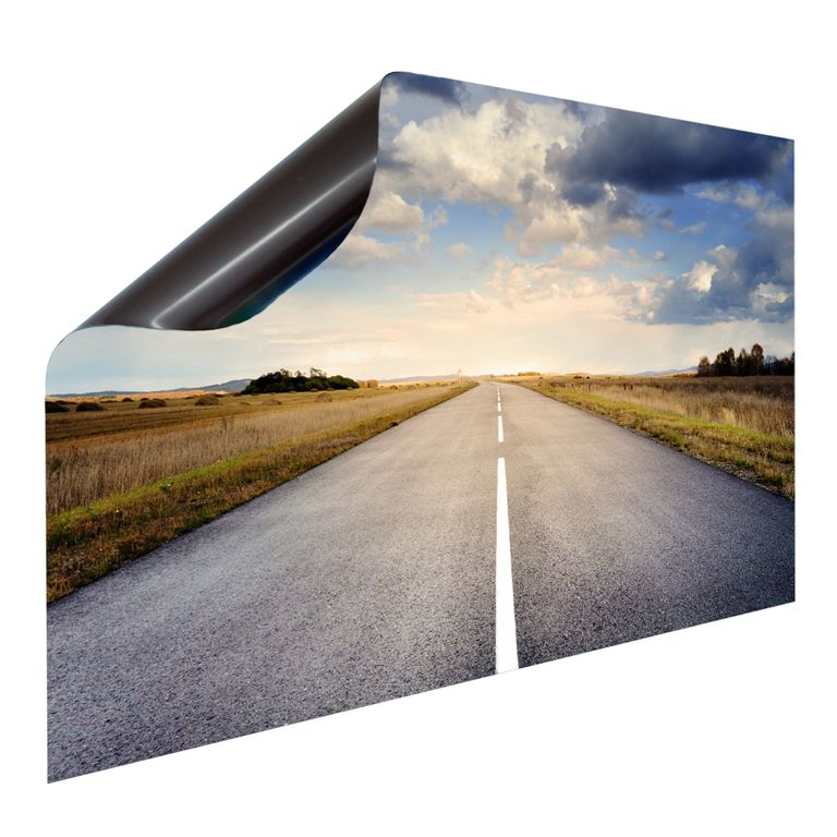 Bedruckte Magnetpinnwand Eisenfolie Whiteboard Magnetwand Motiv Straße