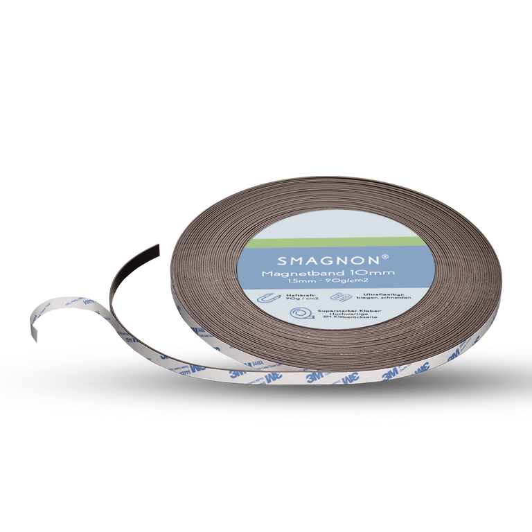 Ferrit-Magnetband selbstklebend Anisotrop - 1,5mm x Breite - Meterware