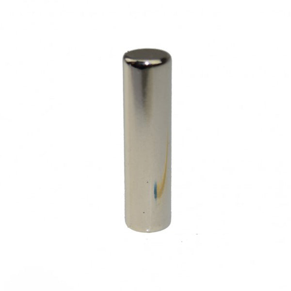 Stabmagnet Ø 8,0 x 30,0 mm N45 Nickel - hält 4 kg