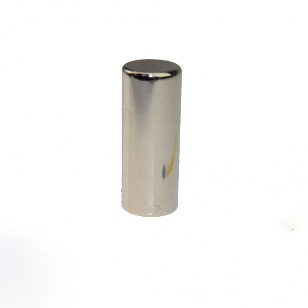 Stabmagnet Ø 12,0 x 30,0 mm N45 Nickel - hält 7,5 kg
