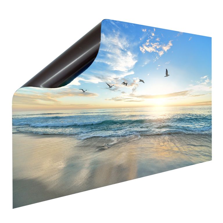 Bedruckte Magnetpinnwand Eisenfolie Whiteboard Magnetwand Motiv Meer