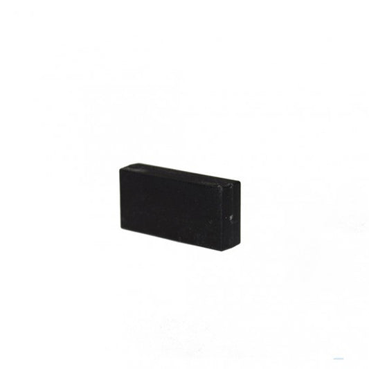 Neodym Magnet 25,4x12,7x6,3 mm mit Kunststoffmantel schwarz