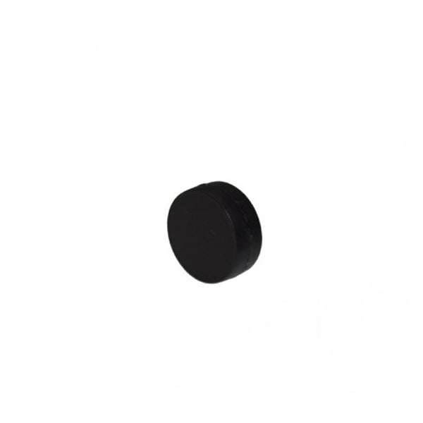 Neodym Magnet Ø 16,0 x 6,0 mm mit Kunststoffmantel - schwarz