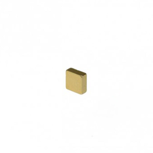 Quadermagnet 5,0 x 5,0 x 2,0 mm N45 Gold - hält 700 g