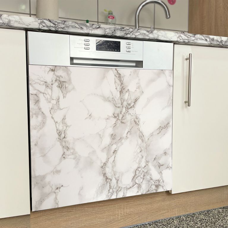 Spülmaschinen Möbel Magnetfolie Dekofolie Dekor Einzelbild - Motiv Marble