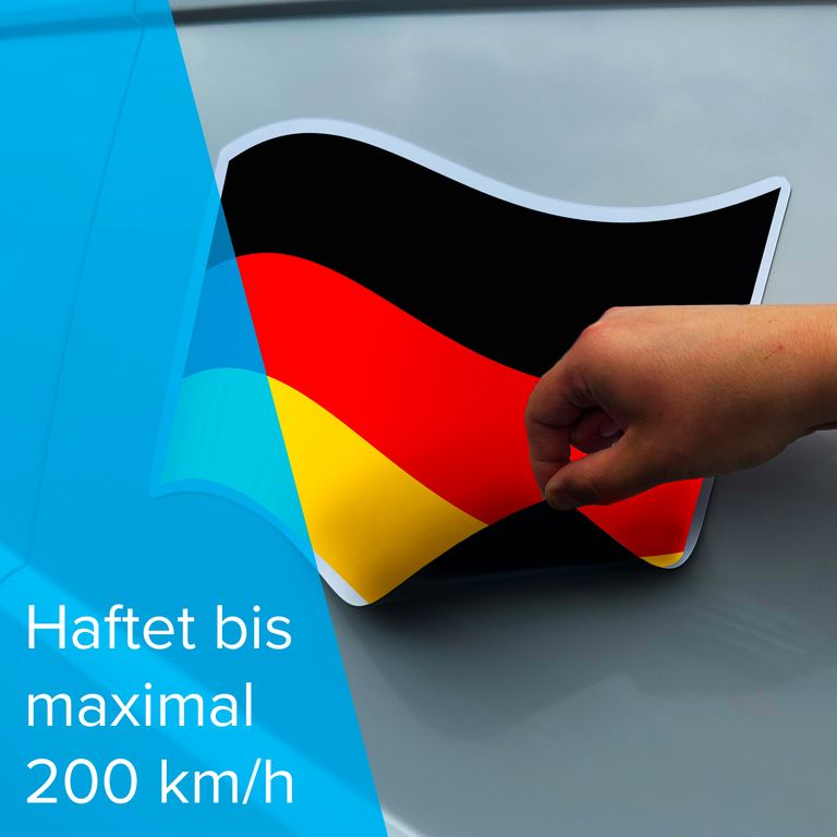 EM Fanartikel Magnet Flagge Fahne für Auto Deko Alle Länder verschiedene Größen
