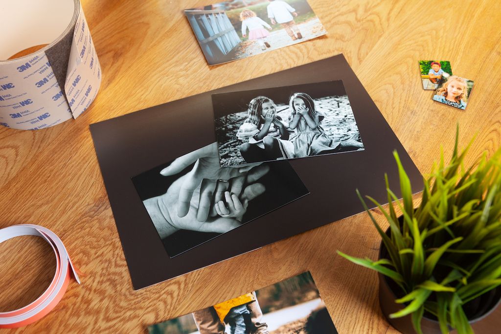 Klebe-Magnetfolie für Magnet-Fotos - Kleinbild (9 x 13 cm)