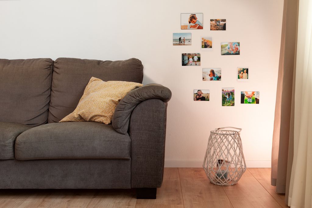 Klebe-Magnetfolie für Magnet-Fotos - Rund (Durchmesser 4 cm)