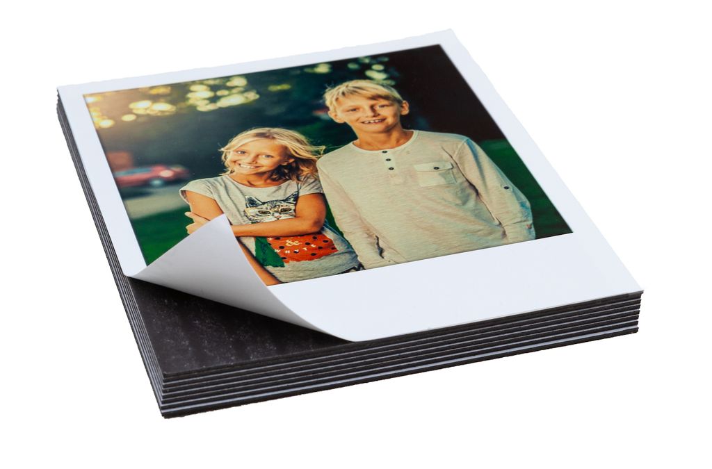 Klebe-Magnetfolie für Magnet-Fotos - Mini Polaroid 300 (5,4 x 8,6 cm)