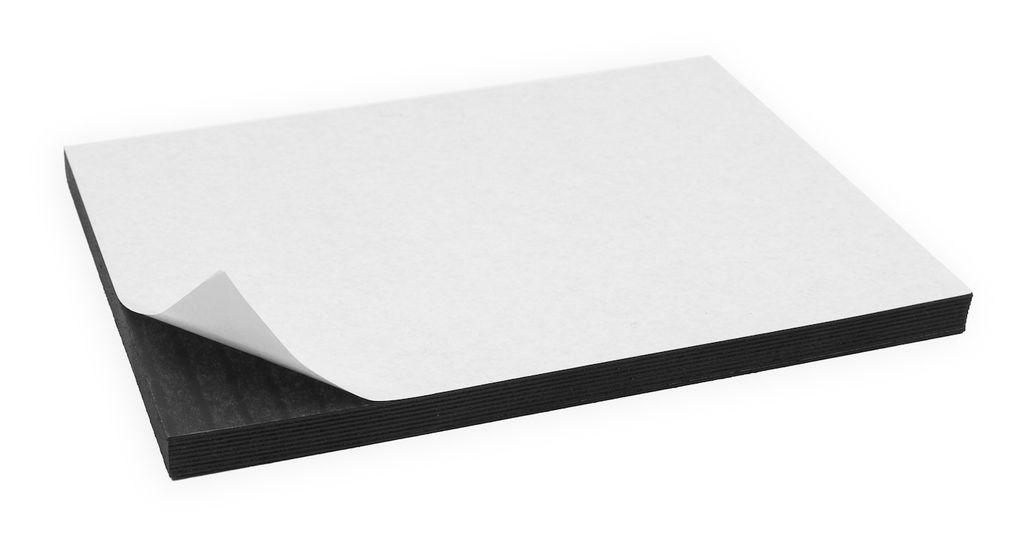 Klebe-Magnetfolie für Magnet-Fotos - Rund (Durchmesser 4 cm)