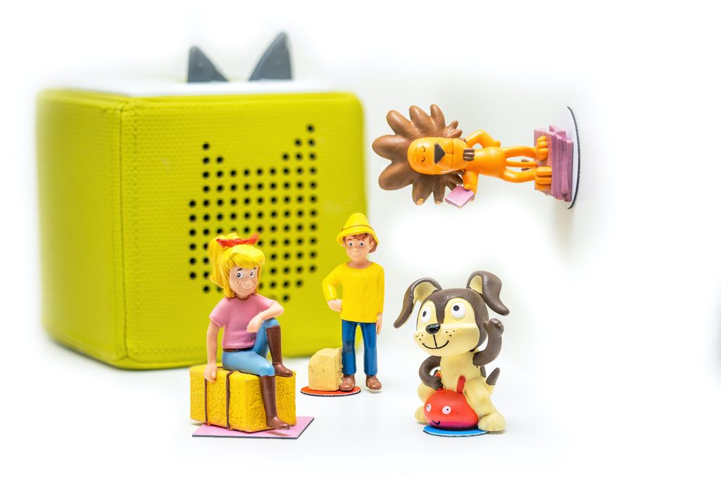 10er Set - Klebepunkte magnetisch für Hörspielbox Figuren - Regal