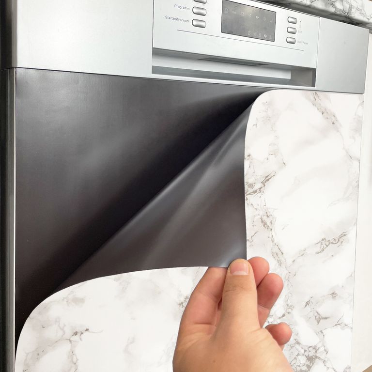 Spülmaschinen Möbel Magnetfolie Dekofolie Dekor Einzelbild - Motiv Marble