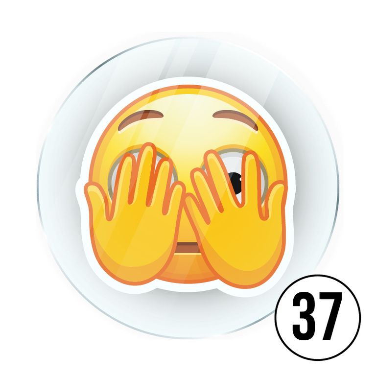 Memo Magnete aus Acryl mit aufgedruckten Emoji Smilies