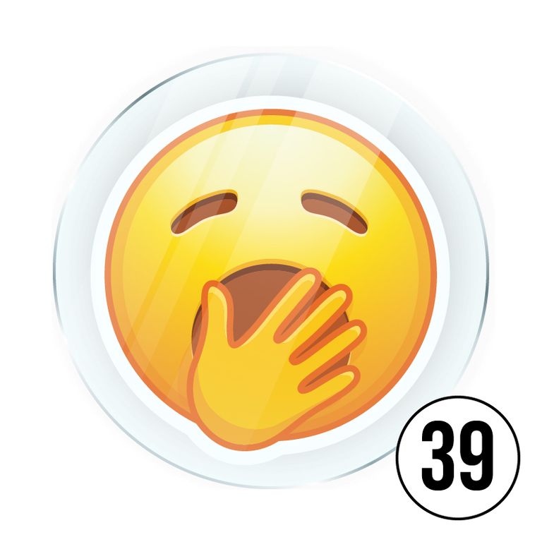 Memo Magnete aus Acryl mit aufgedruckten Emoji Smilies