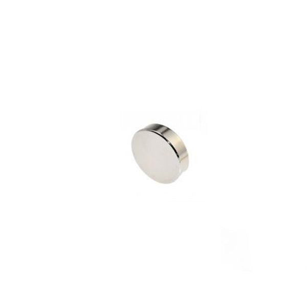 Scheibenmagnet Ø 15,0 x 2,0 mm N45 Nickel - hält 2,1 kg