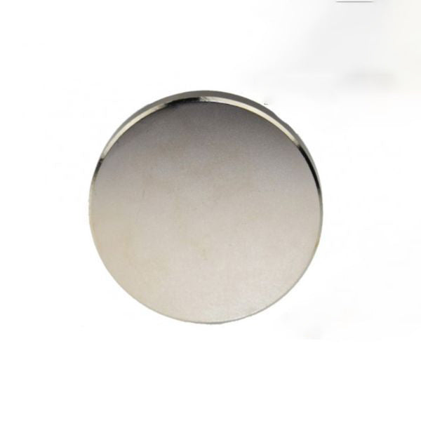 Scheibenmagnet Ø 50,0 x 20,0 mm N45 Nickel - hält 88 kg
