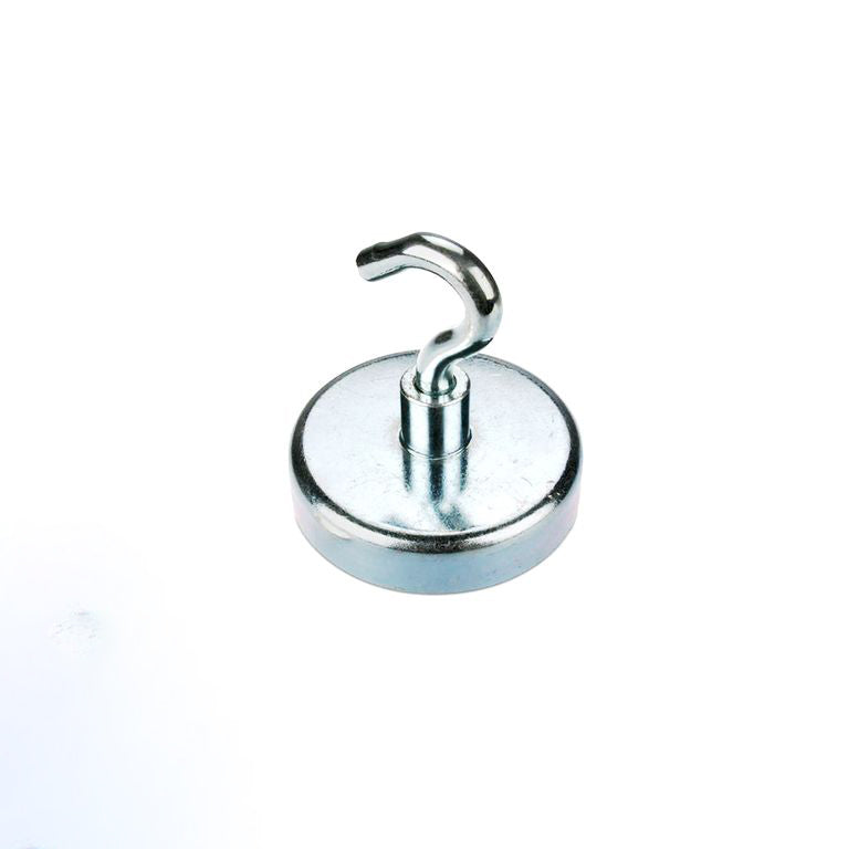 Hakenmagnet Ø 32 mm NEODYM - Zink - hält 34 kg