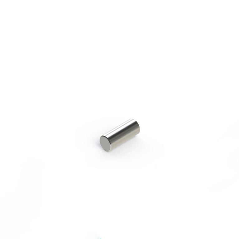 Stabmagnet Ø 5,0 x 10,0 mm N45 Nickel - hält 900 g