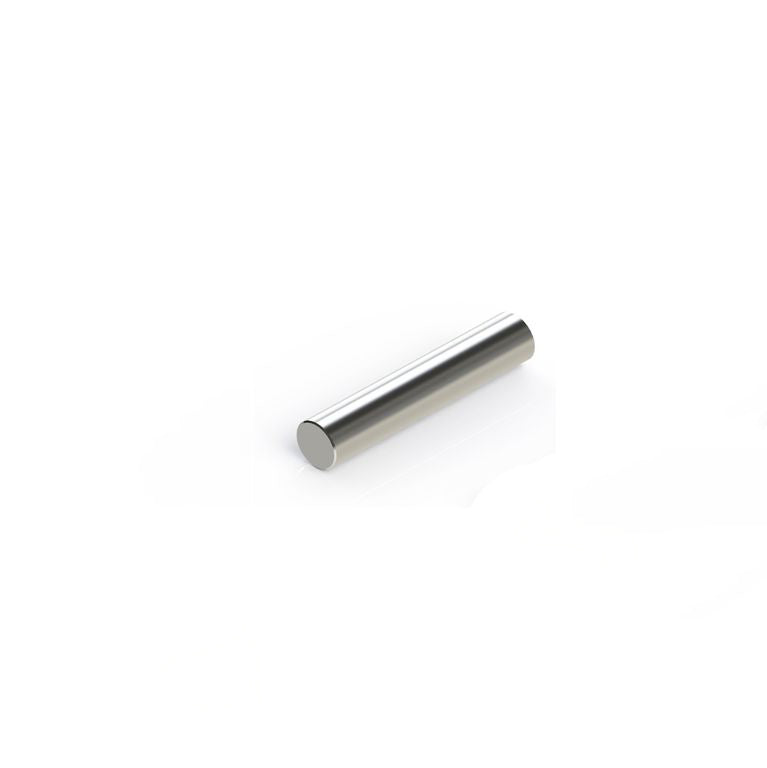 Stabmagnet Ø 5,0 x 25,0 mm N45 Nickel - hält 1,4 kg