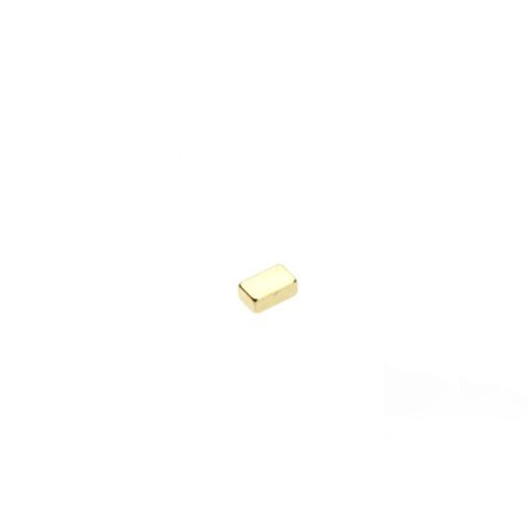 Quadermagnet 5,0 x 3,0 x 2,0 mm N52 Gold - hält 550 g