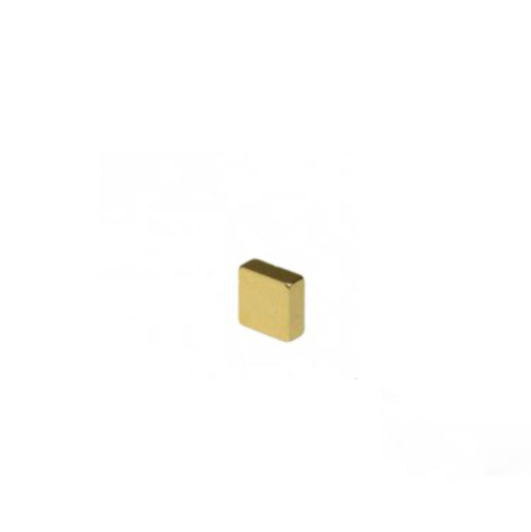 Quadermagnet 5,0 x 5,0 x 1,2 mm N50 Gold - hält 450 g