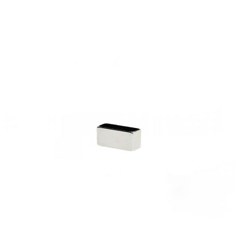 Quadermagnet 8,0 x 4,0 x 3,0 mm N45 Nickel - hält 900 gr