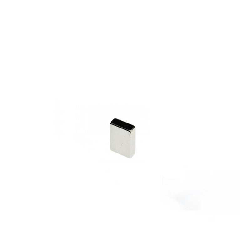 Quadermagnet 10,0 x 6,0 x 2,0 mm N52 Nickel - hält 1,25 kg