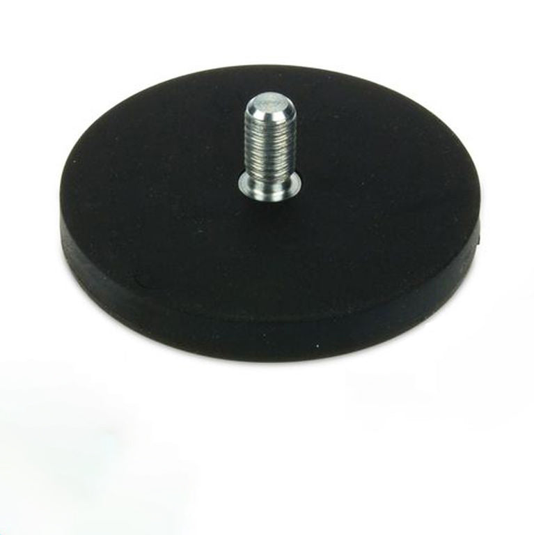 Magnetsystem Ø 66 mm gummiert mit Gewinde M8x15 - hält 25 kg
