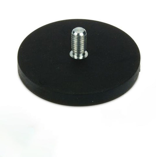 Magnetsystem Ø 66 mm gummiert mit Gewinde M8x15 - hält 25 kg