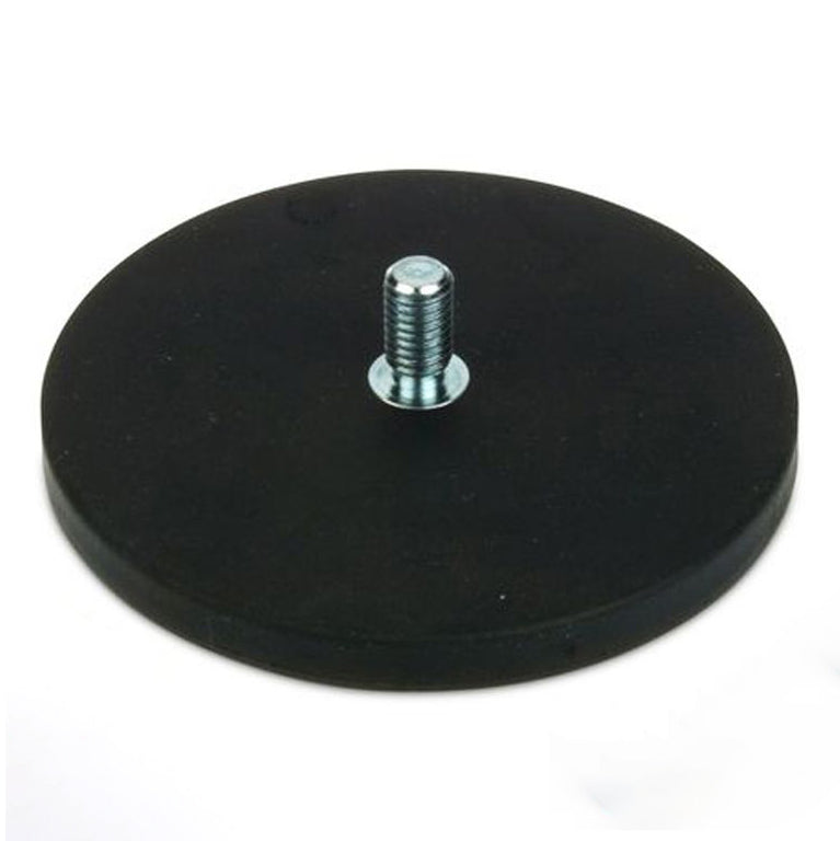 Magnetsystem Ø 88 mm gummiert mit Gewinde M8x15 - hält 55 kg