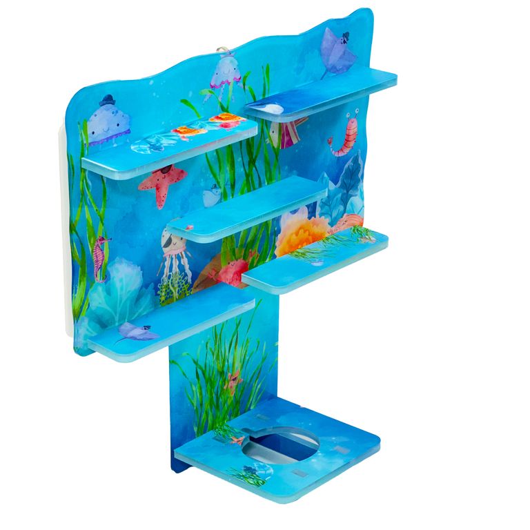 LED Regal Acryl in verschiedenen Motiven Zubehör für Tonie-Figuren und Toniebox Motiv Unterwasser Welt