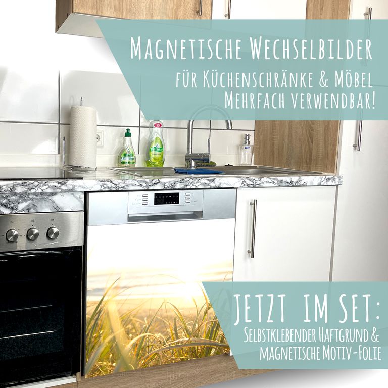 Spülmaschinen Möbel Magnetfolie Dekofolie Dekor Einzelbild - Motiv Sanddüne