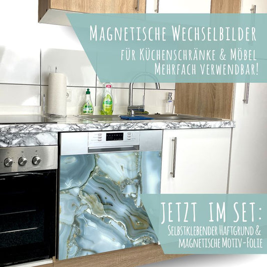 Spülmaschinen Möbel Magnetfolie Dekofolie Dekor Einzelbild - Motiv Stone