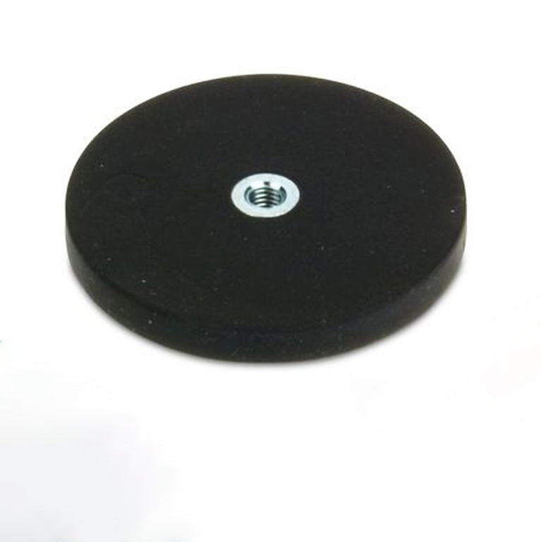 Magnetsystem Ø 66 mm gummiert, Innengewinde M6 - hält 25 kg