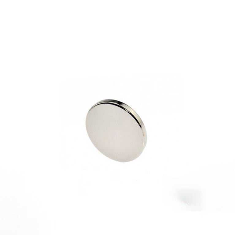 Scheibenmagnet Ø 10,0 x 1,0 mm N35 Nickel - hält 500 g