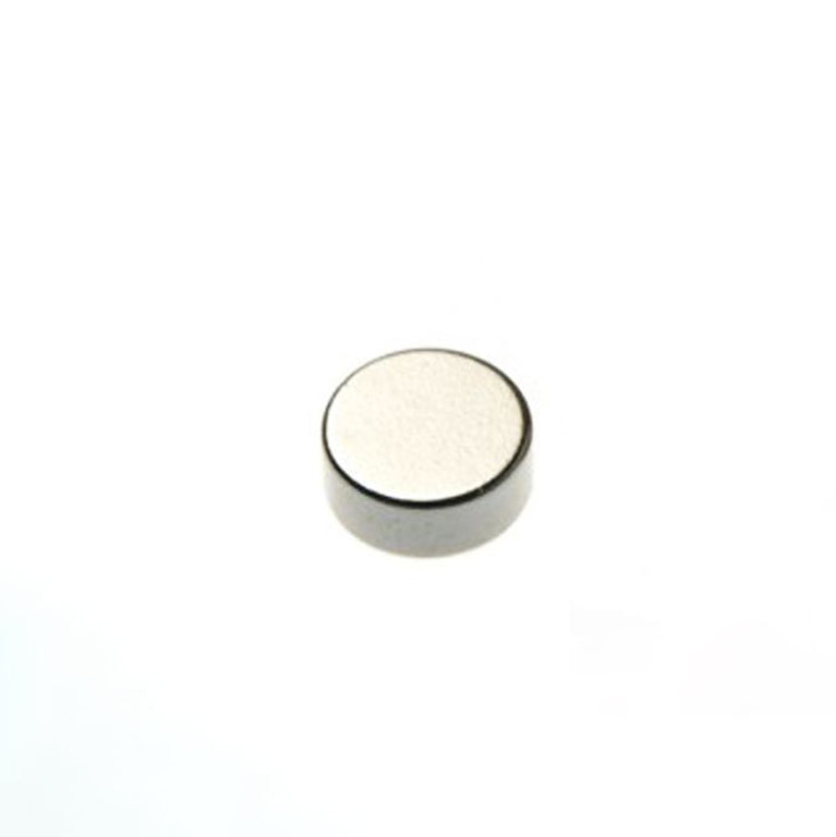 Scheibenmagnet Ø 10,0 x 5,0 mm N40 Nickel - hält 3 kg
