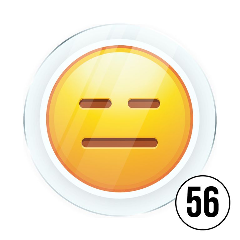 Memo Magnete aus Acryl mit aufgedruckten Emoji Smilies
