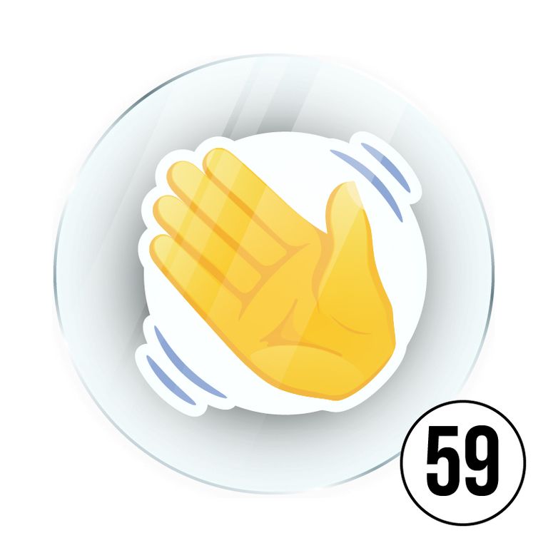 Memo Magnete aus Acryl mit aufgedruckten Emoji Smilies