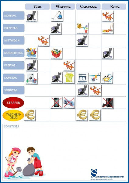 Familien- | Haushalts- | Wochenplaner