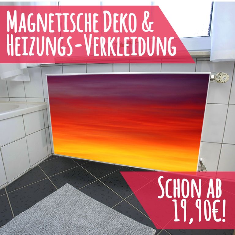Magnet Heizkörperverkleidung Heizkörperabdeckung Heizung Schutz Motiv Warme Farben