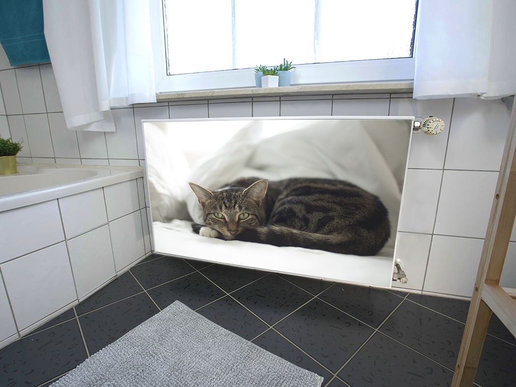 Magnet Heizkörperverkleidung Heizkörperabdeckung Heizung Schutz Motiv Katze