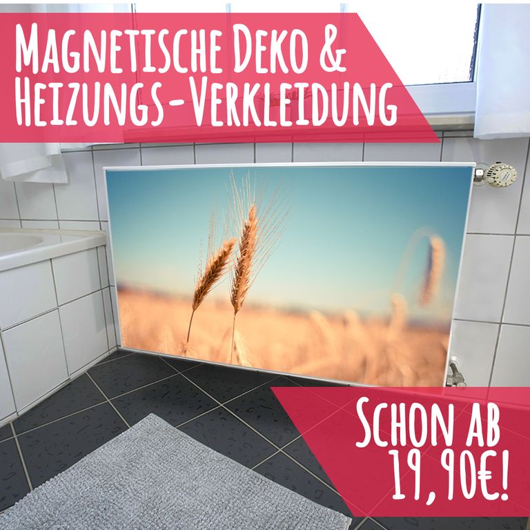 Magnet Heizkörperverkleidung Heizkörperabdeckung Heizung Schutz Motiv Wheat