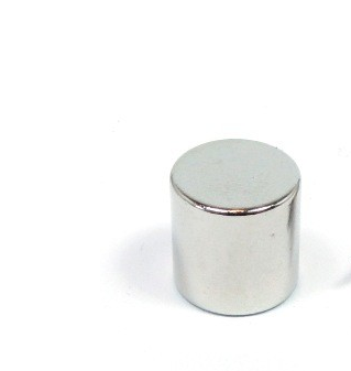 Scheibenmagnet Ø 12,0 x 10,0 mm N42 Nickel - hält 9 kg