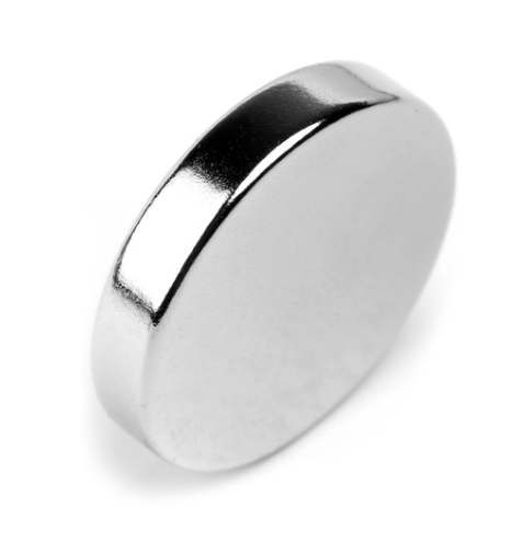 Scheibenmagnet Ø 20,0 x 4,0 mm N42 Nickel - hält 5,3 kg