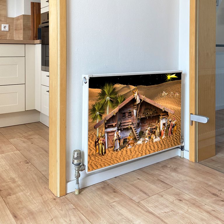 Magnet Heizkörperverkleidung Heizkörperabdeckung Heizung Schutz Motiv Krippe