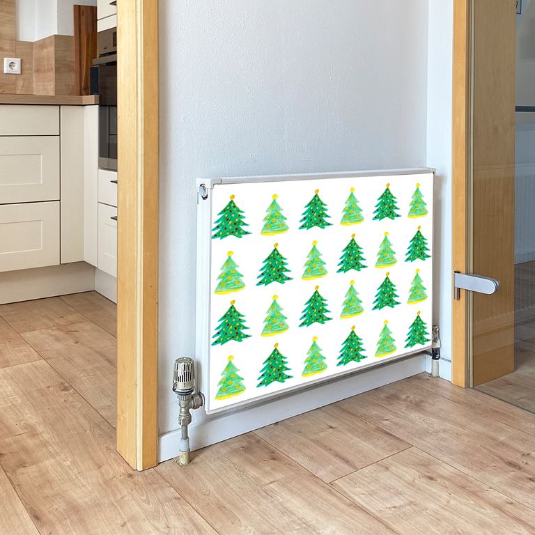 Magnet Heizkörperverkleidung Heizkörperabdeckung Heizkörper - Motiv Lichterbäume