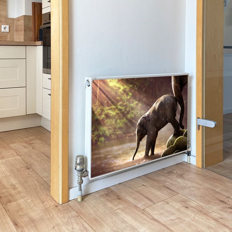Magnet Heizkörperverkleidung Heizkörperabdeckung Heizkörper - Motiv Elefant