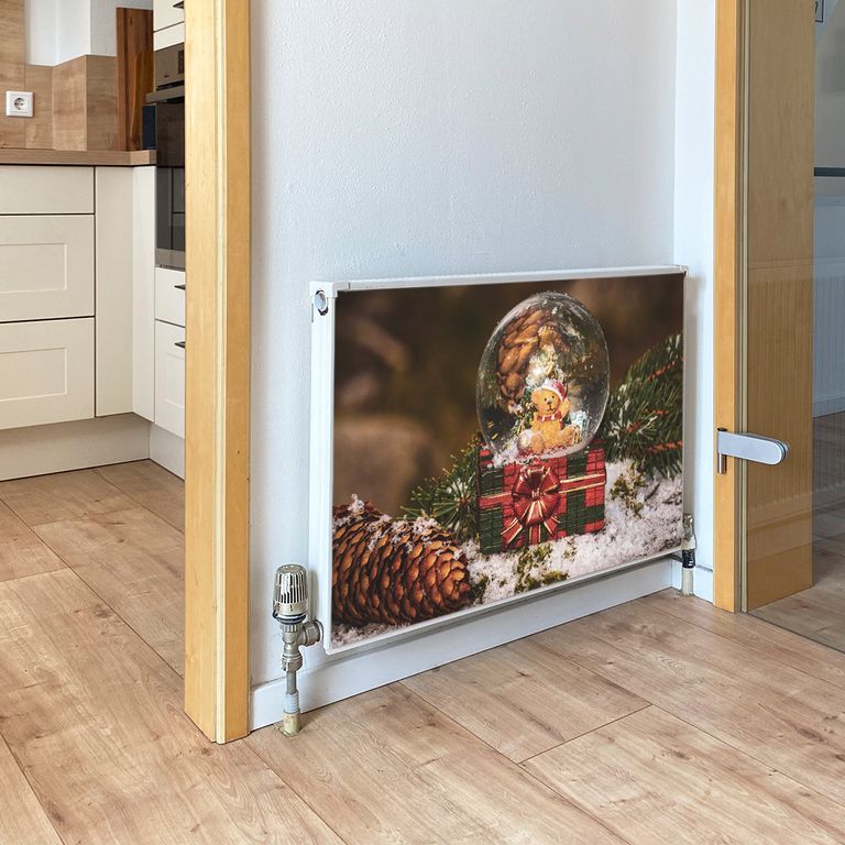Magnet Heizkörperverkleidung Heizkörperabdeckung Heizung Motiv Schneekugel
