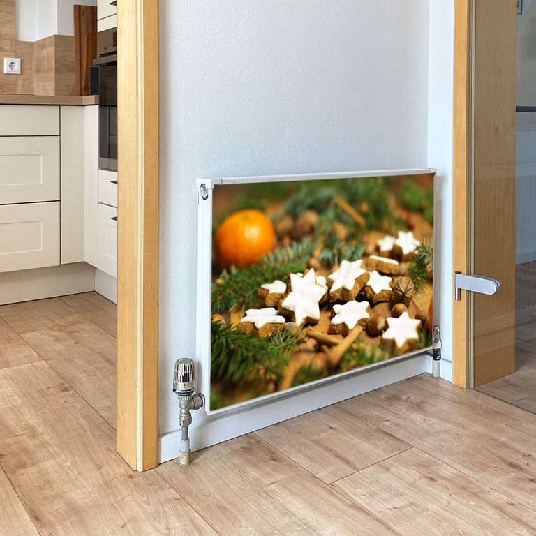 Magnet Heizkörperverkleidung Heizkörperabdeckung Heizung Schutz Motiv Zimtsterne