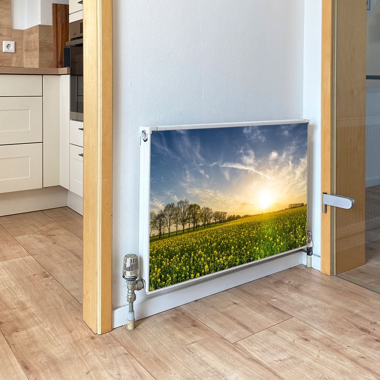 Magnet Heizkörperverkleidung Heizkörperabdeckung Heizung Motiv Rapsfeld